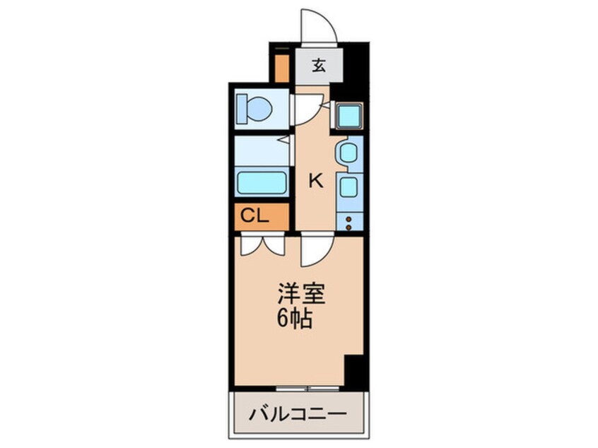 間取図 ﾌﾟﾚｻﾝｽ泉ｼﾃｨｱ-ｸ(703)