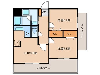 間取図 プレサンス名古屋城前（1302）