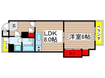 間取図 イトーピア新栄（801）