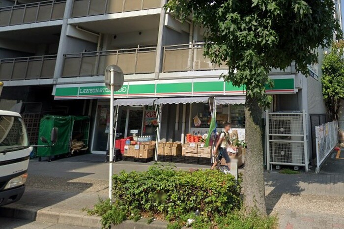 ローソンストア100下前津店(コンビニ)まで150m プレサンス上前津グレース