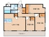 Ｃｅｒｅｓ志賀本通 3LDKの間取り