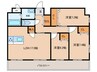 Ｃｅｒｅｓ志賀本通 3LDKの間取り