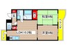 第二近藤ビル 2LDKの間取り
