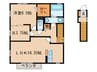 メゾン・ルエデュラーブル 1LDK+Sの間取り