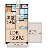 ポポラーレ 1LDKの間取り