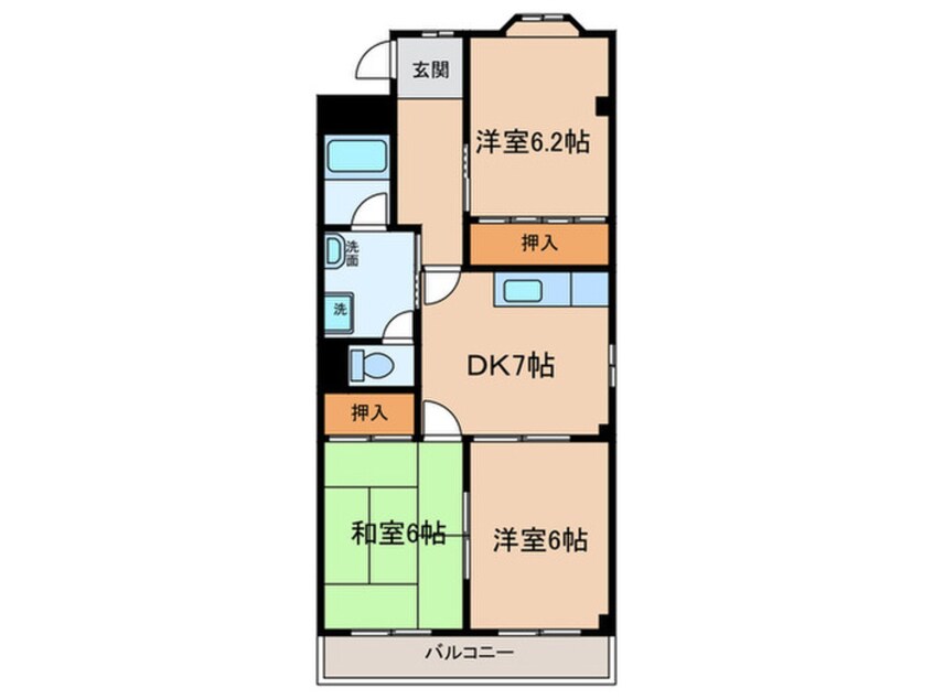 間取図 ハイツ・エスポア－ル