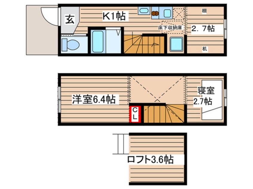 間取図 メゾンサニ－ヒル