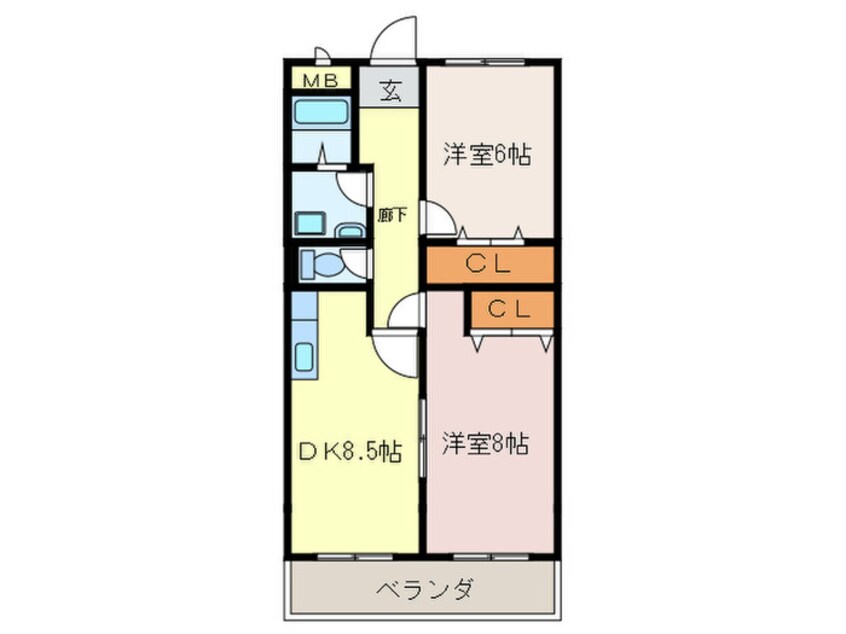 間取図 エクセル２