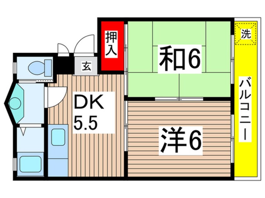 間取図 ヴェ－ル春山