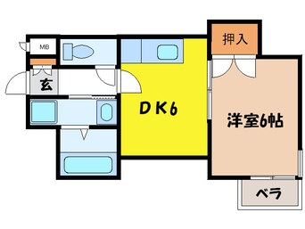 間取図 グレ－スホリベ５