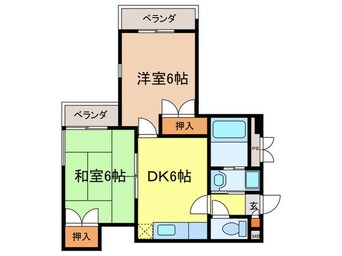 間取図 グレ－スホリベ５