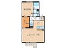 Ｖｉｖｉｅｎｄａ・Ｋ　Ｂ棟 1LDKの間取り