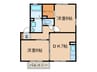 アゼリアコート･友 2DKの間取り
