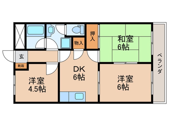 間取り図 サニーハイツやとみ
