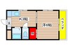 ニュ－コ－ポ　イト－ 1Kの間取り