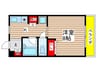 シャトレいづみ 1Kの間取り