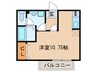 ｃａｓａ　ｗｉｎｄ 1Rの間取り