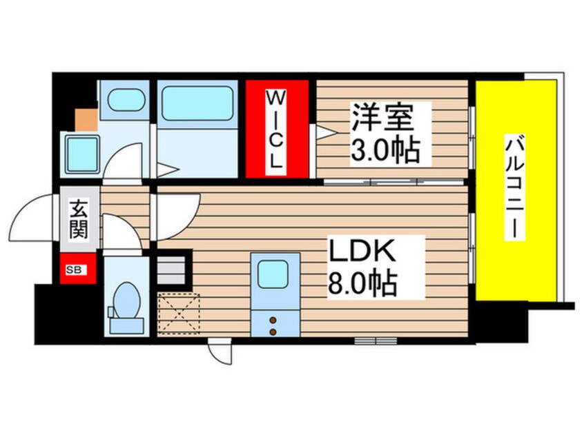 間取図 デュオフラッツ栄