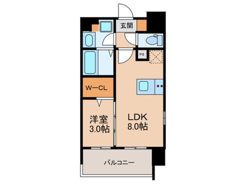 間取図 デュオフラッツ栄