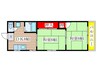ロワ－ル石川橋 2DKの間取り