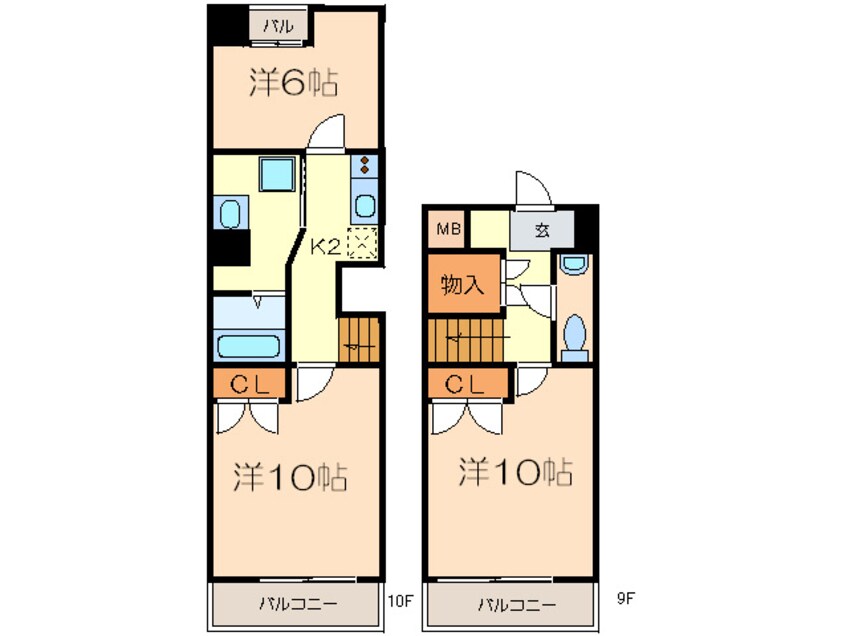 間取図 ヴェリエール・ドゥ・セ