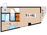 第２冬頭ビル 1Kの間取り
