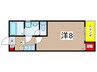 あい千種 1Kの間取り