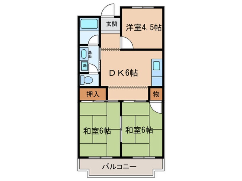 間取図 ユ－ハウスゆたか台