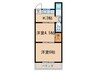 宝来苑 2Kの間取り