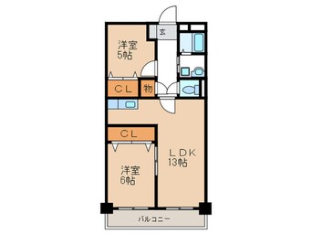 間取図 クロックタワー植田