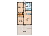 パルテール 2LDKの間取り