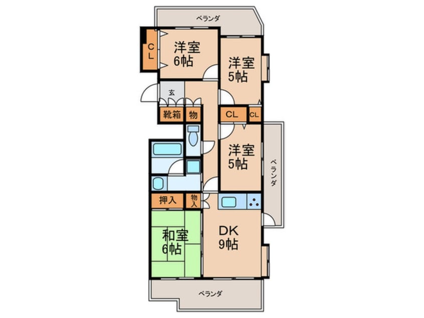 間取図 ライオンズマンション引山(305)