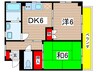 セントラルハイツ駒方 2DKの間取り