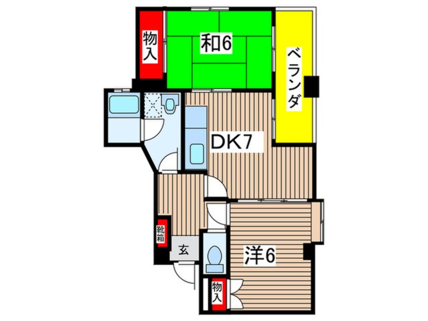 間取図 セントラルハイツ駒方
