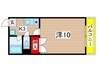 ム－ニ－朝日ＮＯ．２ 1Kの間取り