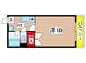 ム－ニ－朝日ＮＯ．２ 1Kの間取り