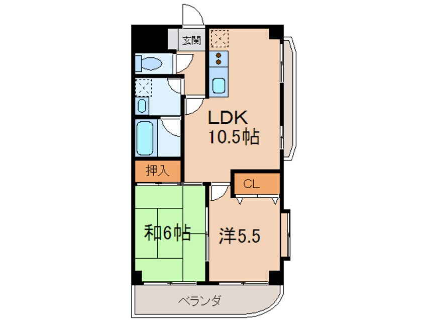 間取図 ア－デン福江