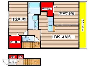 間取図 マリコート