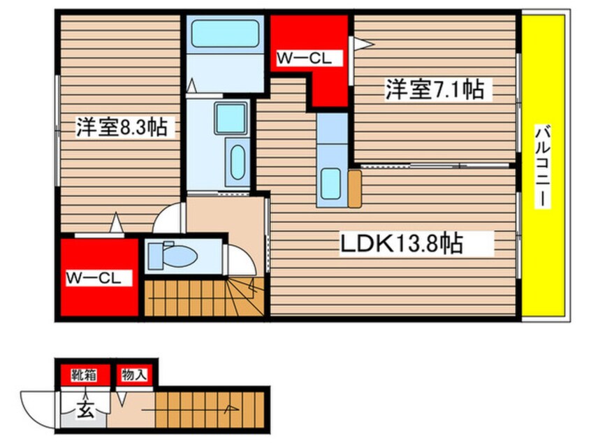 間取図 マリコート