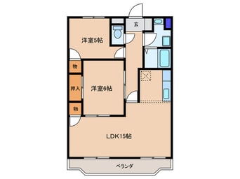 間取図 グロ－リ－ハイツ