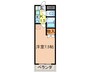 リバティ－ハイツ 1Kの間取り
