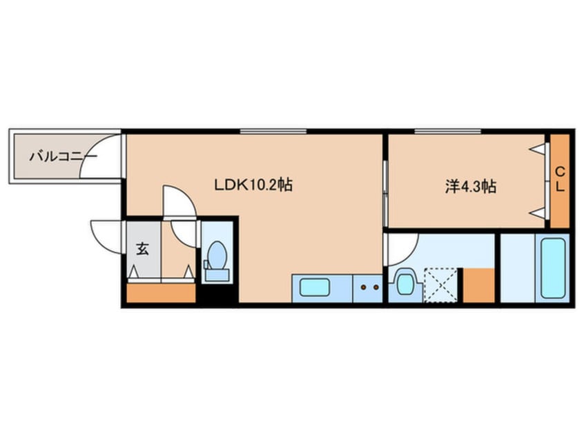 間取図 DEVELD本陣