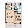 ＦＳ.幅下 1LDKの間取り