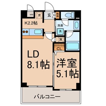 間取図 ＦＳ.幅下