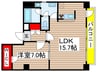 セントラルハイツ栄 1LDKの間取り