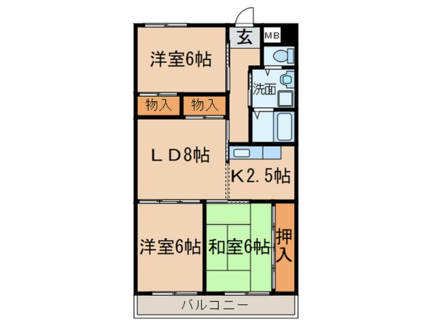 間取図 サンピアⅡ