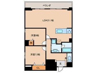 間取図 仮)ロイジェント日吉Ⅱ