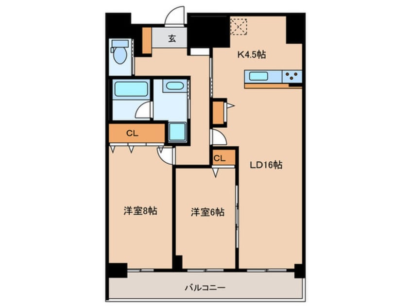 間取図 ロイジェント日吉Ⅱ