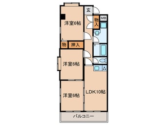 間取図 プライメリー岡島