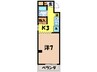 サンハイツ久野 1Kの間取り